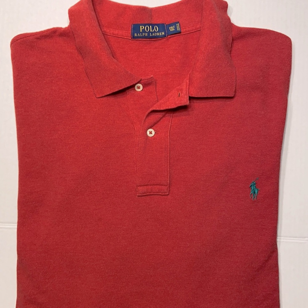 Men Long Sleeves Polo Ralph Lauren Shirt 2XLT Tall